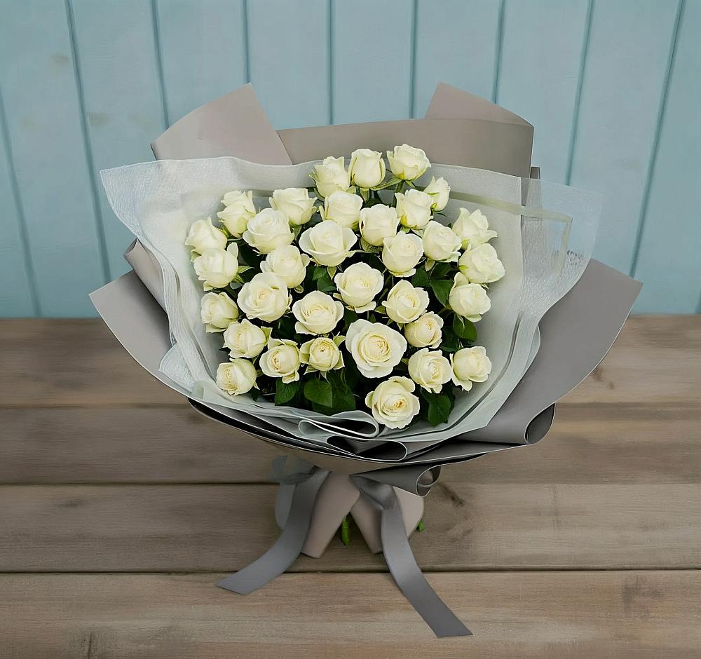 Букет Белоснежная нежность в Подкумке