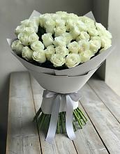 Букет 35 Белых роз #REPLACE_PRED# Подкумке