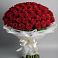 Букет 101 Красная роза Блэк Мэджик в Подкумке