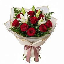 Букет цветов из:  Лилии и Розы в Подкумке