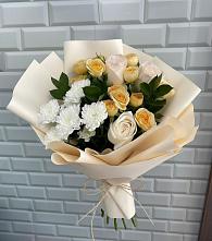 Букет цветов из:  Розы и Хризантемы #REPLACE_PRED# Подкумке