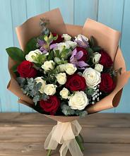 Букет цветов из:  Розы и Альстромерии в Подкумке