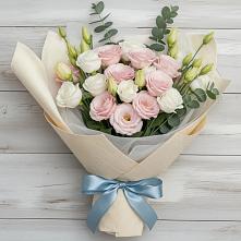 Букет цветов из:  Лизиантусы в Подкумке