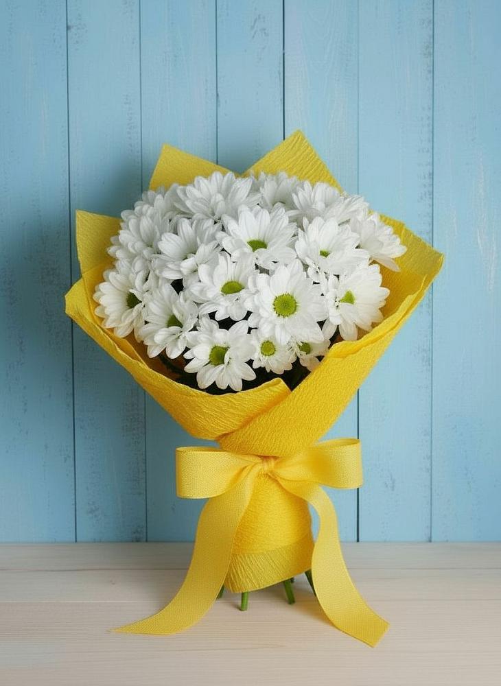 Букет цветов из: Хризантемы в Подкумке