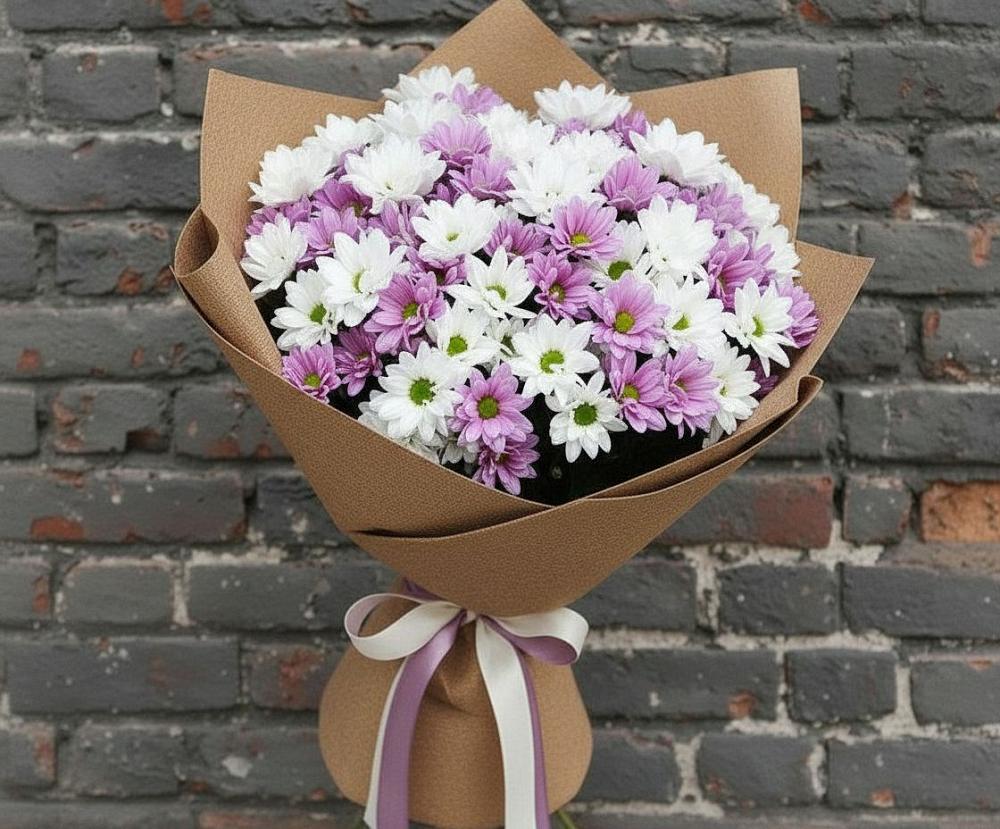 Букет цветов из: Хризантемы в Подкумке