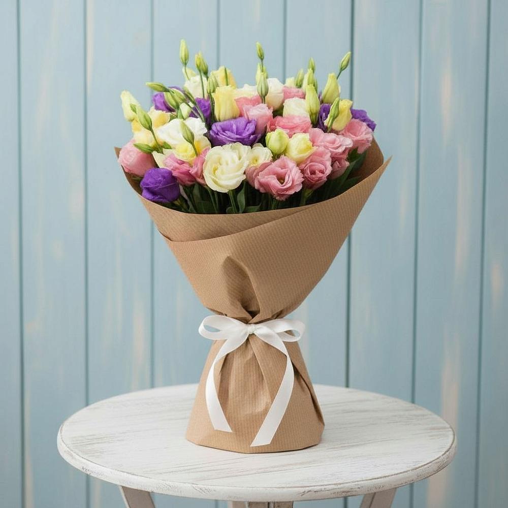 Букет цветов из: Лизиантусы в Подкумке