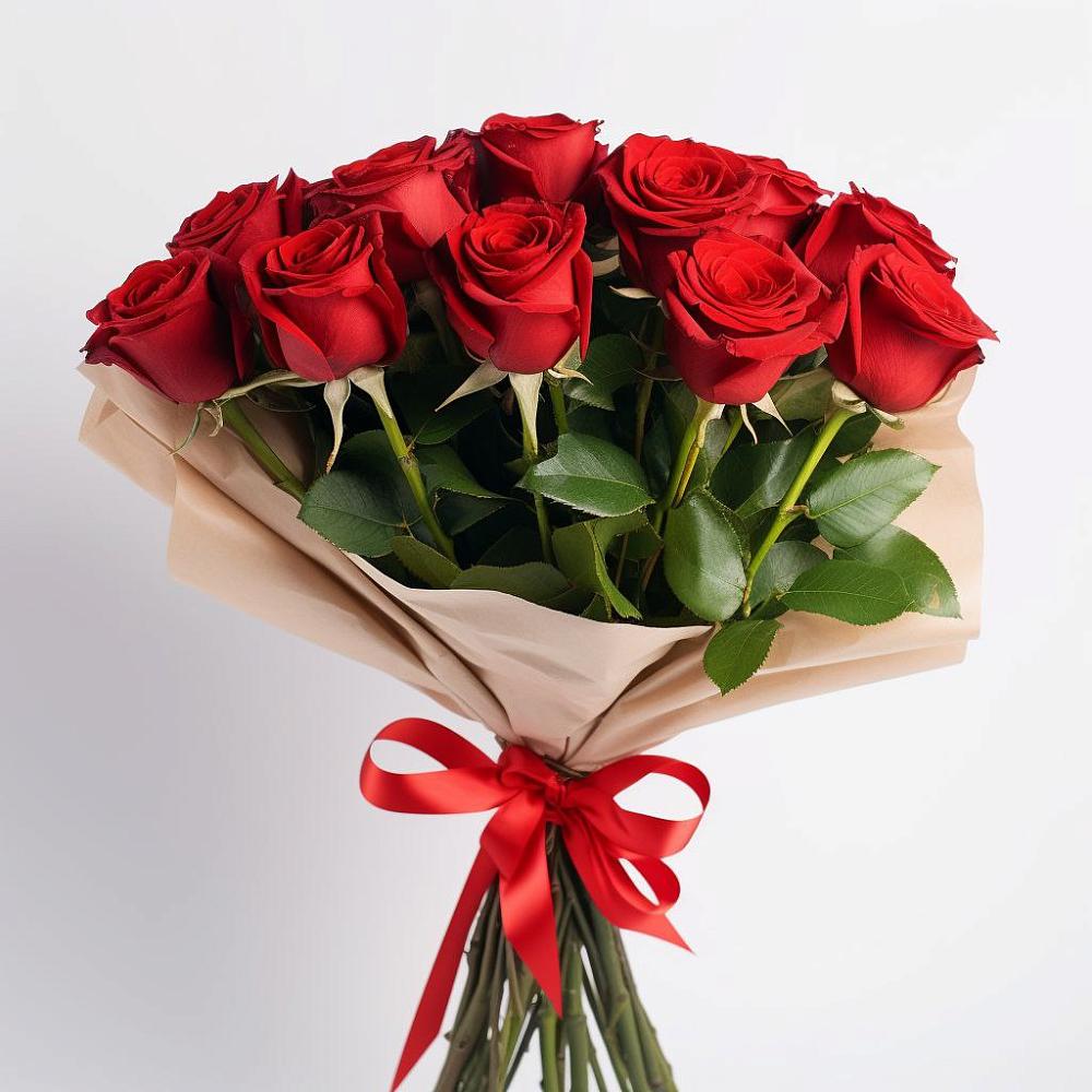 Букет 11 Красных роз Эдлесс Лав в Подкумке