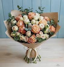 Букет цветов из:  Альстромерии и Розы #REPLACE_PRED# Подкумке