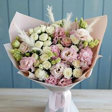Букет цветов из:  Альстромерии и Розы в Подкумке