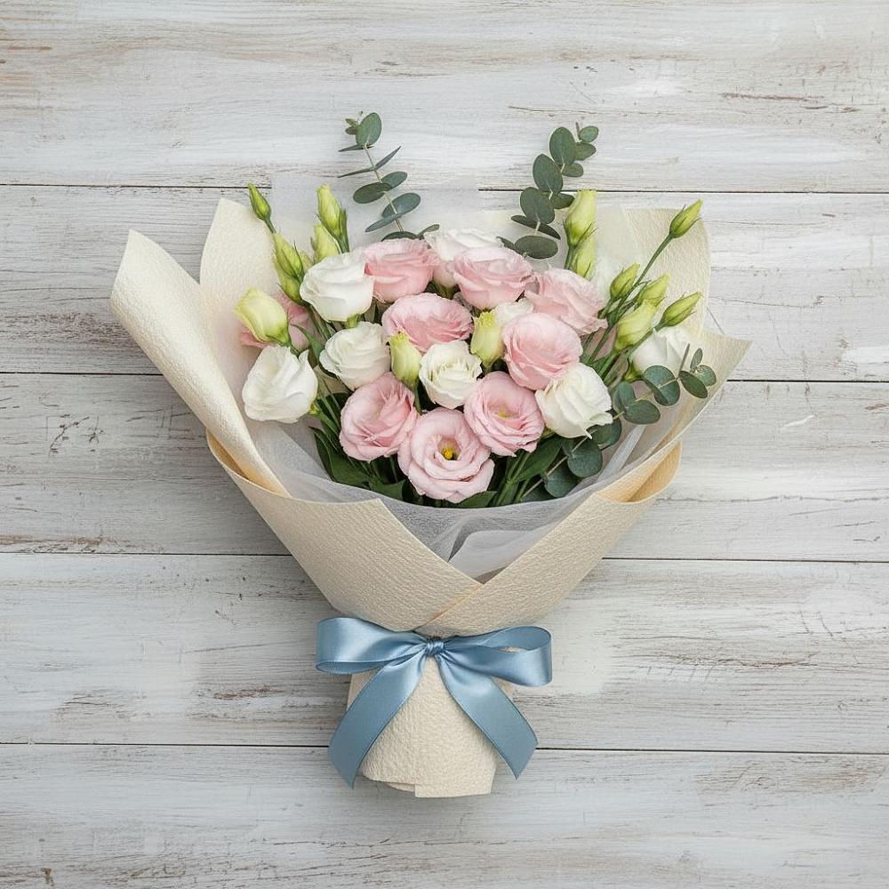 Букет цветов из: Лизиантусы в Подкумке